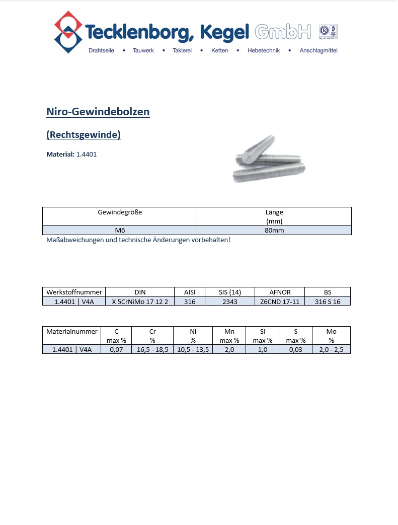 Datenblatt zu Edelstahlbolzen
