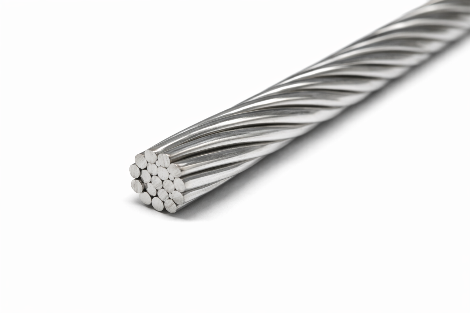 Edelstahllitze V4A 1x25 compacted (unflexibel)