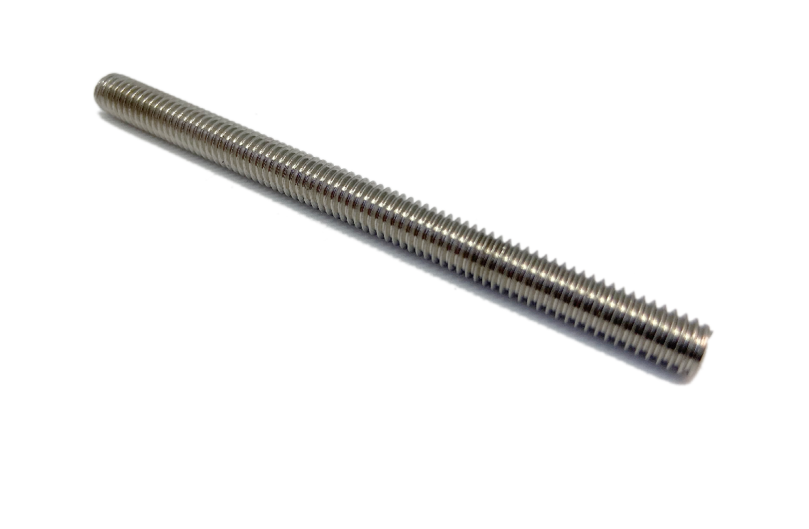 Niro-Gewindebolzen / M6 x 80mm rechts