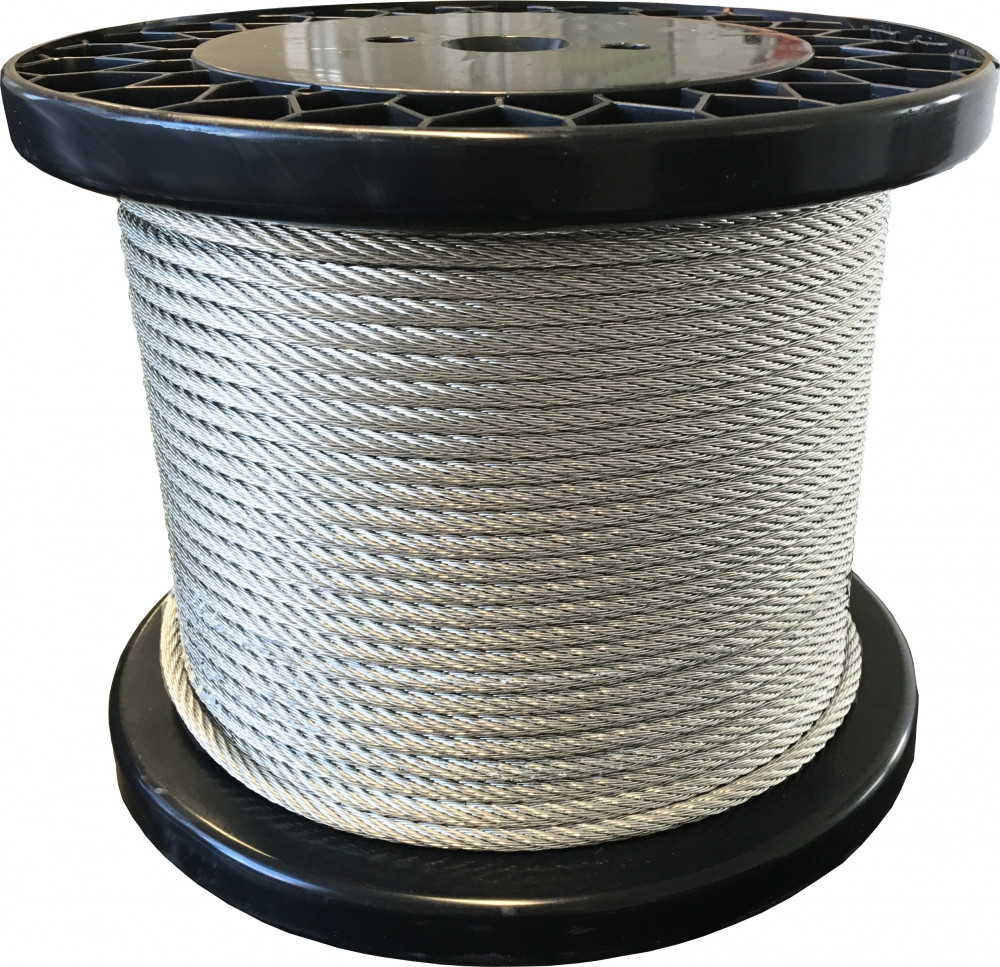 Edelstahlseil 1.4401  6x19M-WSC (7x19)